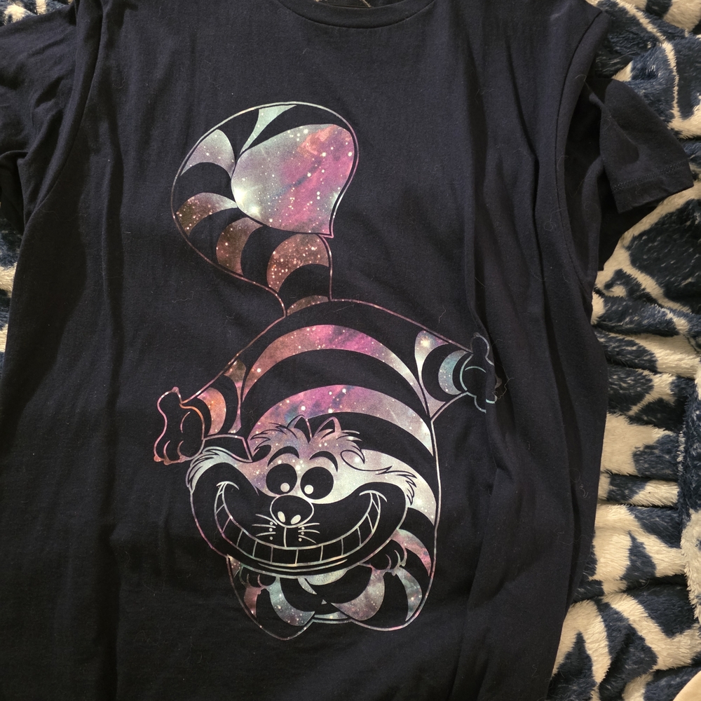 Kids Black Cheshire Cat T-Shirt